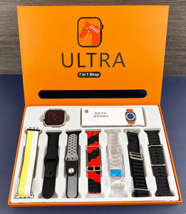 Ultra 7 IN 1 Ultra SmartWatch with 7 Straps Waterproof